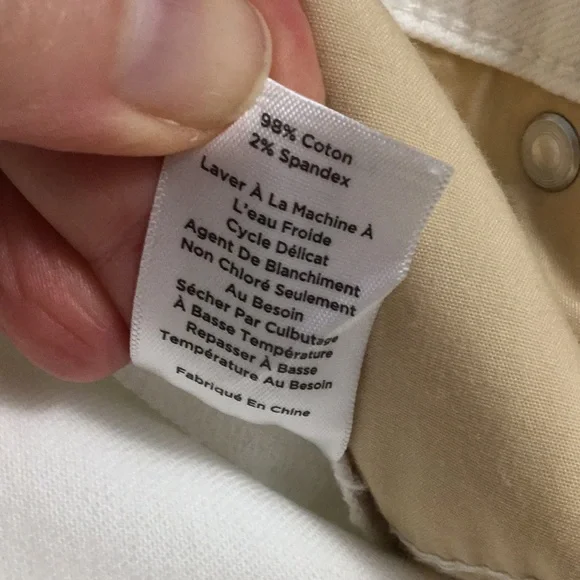 NWOT Talbots signature ankle white jeans! - Picture 6 of 6